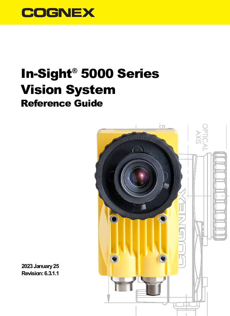 First Page Image of IS5613-00 In-Sight 5000 Series Vision System Reference Guide.pdf